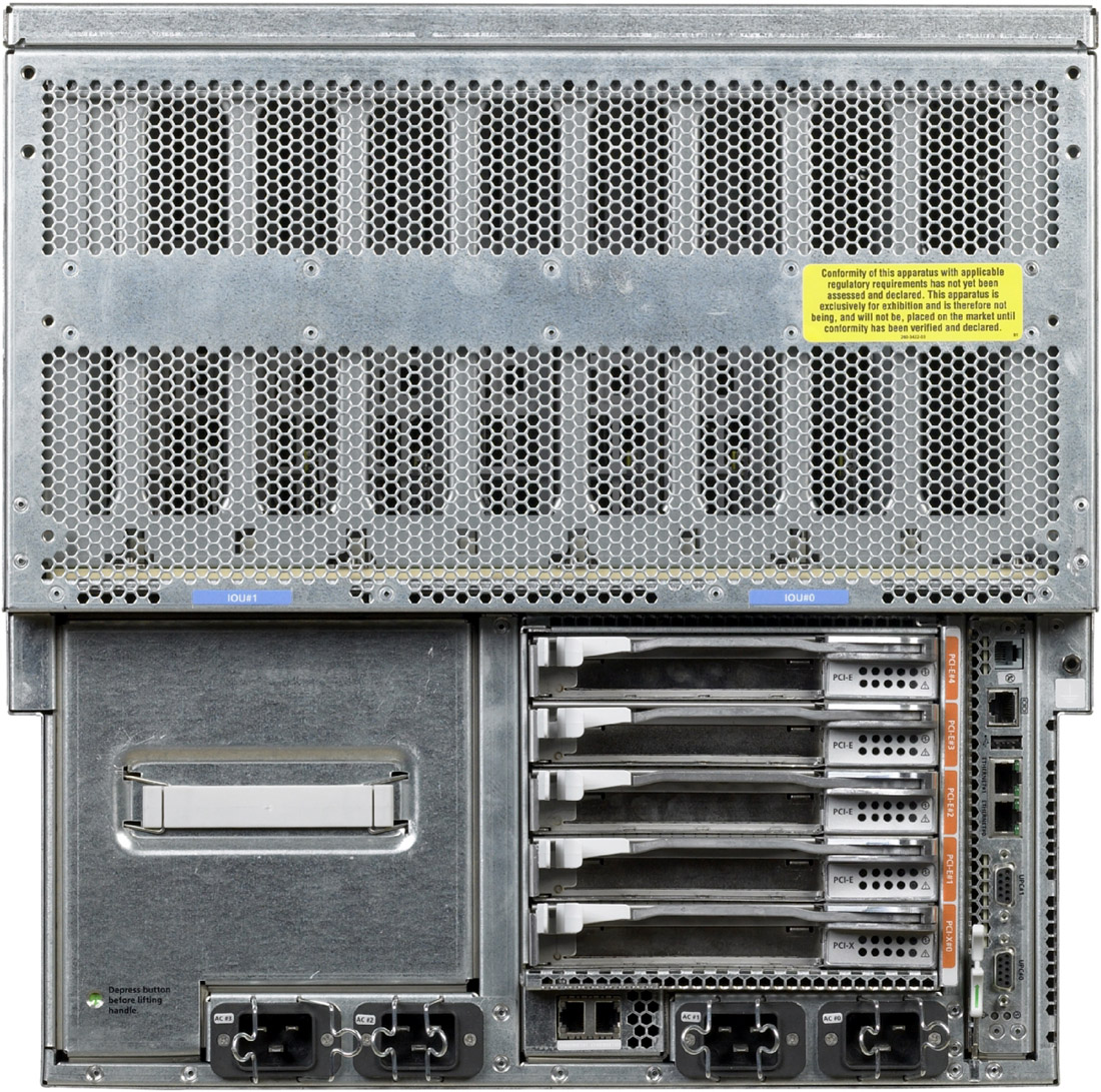 Sun SPARC Enterprise M5000, RoHS:YL Rear Zoom